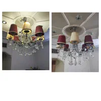 لوستر ۸ساخه سالم تمیز و نو