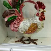 جا جواهری خروس مینا کاری بزرگ