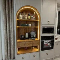 کابینت نئوکلاسیک با tv wall