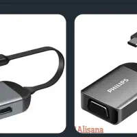 کابل HDMI برند فیلیپس (تبدیل type-c به VGA)