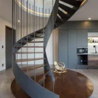 پله گرد فلزی.پله فلزی.پله معلق