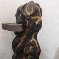 «جا شمعی چوبی»