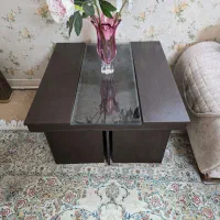 میز وسط با چهار تا جلو مبلی عسلی ( گل میز )