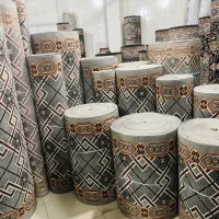 گلیم طرح ربان زرد ومشکی/اکبریان
