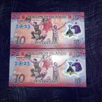 اسکناس پلیمری خوش طرح 10 دلار جزایر سلیمان