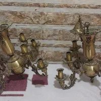 ۲عدد لوستر برنجی