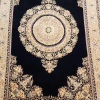 فرش ابریشم گل برجسته شاهکار ایرانی