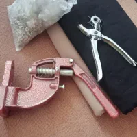 پارچه لنین ،دکمه زن وقالب و دکمه و پانچ