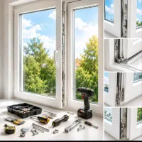 تولید توری تعمیرات درب پنجره دوجداره پی وی سی upvc