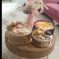 ‌میز جلو مبلی حصیری
