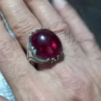 انگشتر نقره ۹۲۵ سنگ یاقوت آلمانی ۱۹ گرم