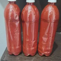 رب گوجه خانگی تمیز وخوش طعم قیمت هربطری  ۱۵۰