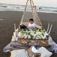 بادکنک آرایی ودکور ساحلی و گل آرایی رامسر
