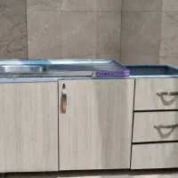 کابینت فلزی با سینک استیل