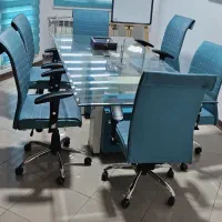 میز جلسه 6 صندلی