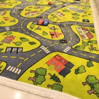 فرش کودک 4 متری مدل شهر