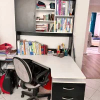 میز تحریر و میز کامپیوتربا کتابخانه کشو و قفسه دار