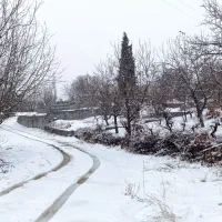 خونه باغی ساده وزیبا سردسیر برفی