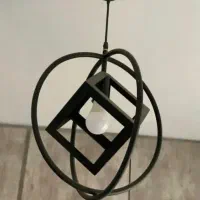 لوستر مدرن چوبی فلز
