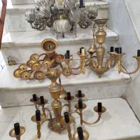 لوستر برنزی 4 عدد  8 شاخه