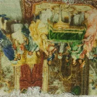 فرش زیبا و۲تخته تابلو کلکسیونی دست بافت