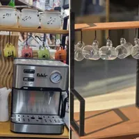 استند فلزی و چوبی اسپرسو