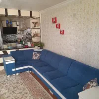 مبل ۷ نفره ال سرمه ای آپارتمانی