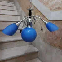 لوستر  سه شاخه با حباب بزرگ
