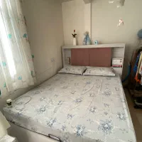 تخت خواب ۲نفره جکدار با تشک و۳کمد