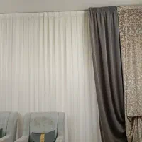 پرده سفید و دستک