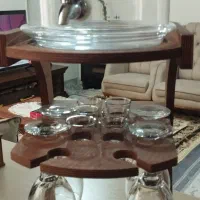 کلمن بار شیشه ای پذیرایی