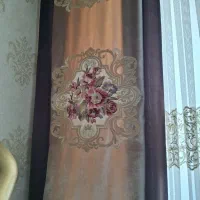 کنارپرده مخمل گلدوزی