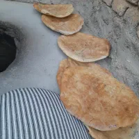 نان درجه یک با هیزم و اردکامل گندم