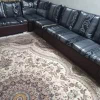 مبل ال رنگ نقره ای شیک|مبلمان خانگی و میز عسلی|قم, پردیسان|دیوار