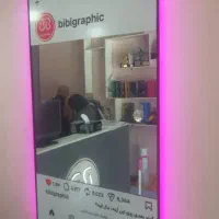 ساخت آیینه نور مخفی طرح اینستاگرام