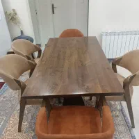 میز نهارخوری ۶ نفره چوب گردو