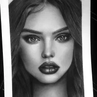 طراحی چهره سبک سیاه قلم