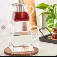 کتری قوری پیرکس کف مربعی وارداتی