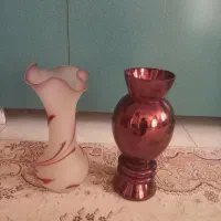 گلدان شیشه ای و سرامیک