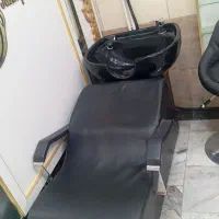 صندلی اصلاح و صندلی سرشور کار کرده در حد نو