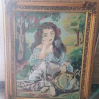 تابلو با قاب چوبی