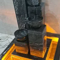 آبنما موزیکال سنگی پرده ای بارانی چراغ نورپردازی