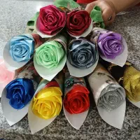 فروش تک شاخه رُز روبانی شیک و خاص