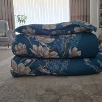 فروش ۳ دست کامل تشک، لحاف و بالش پشمی با رویه نو