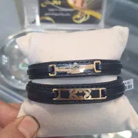 دستبند چرم مردانه مناسب هدیه روز مرد