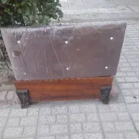 تخت یک نفره  فلزی چوبی سالم
