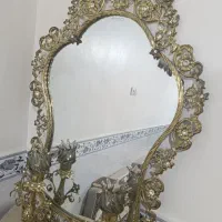 آینه و شمعدون برنج