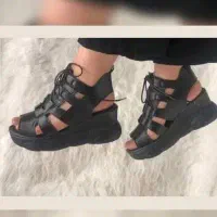 صندل مشکی لژدار