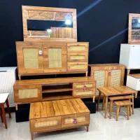 میز تلویزیون طرح حصیری تولید تبریز