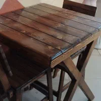 میز و صندلی چوبی ضد آب با استقامت بالا